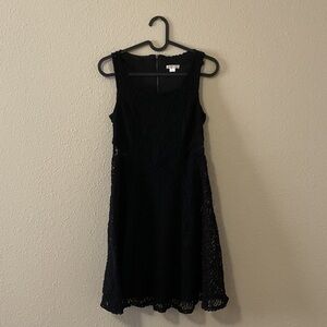 Xhilaration Black Lace Midi Dress